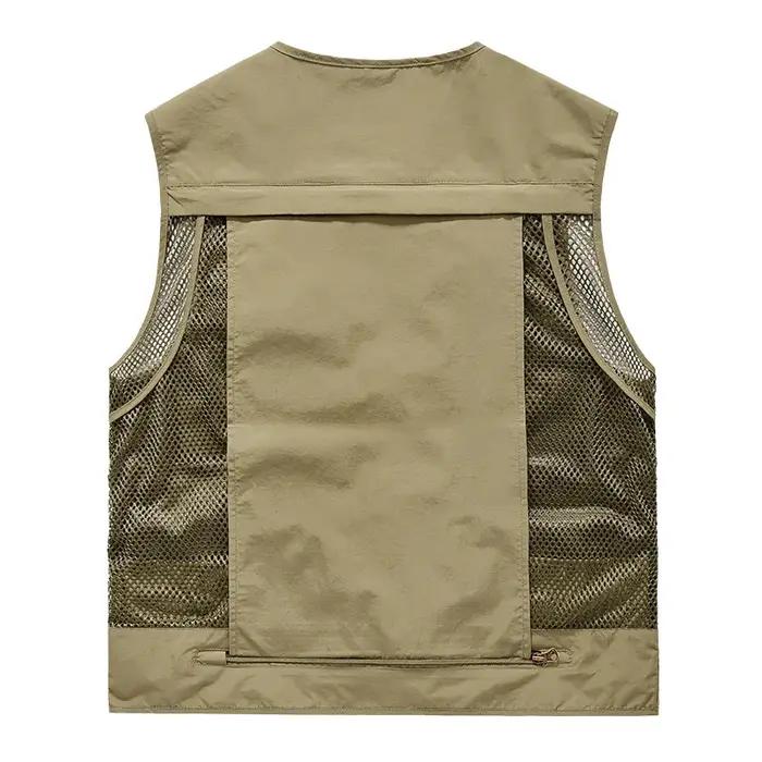 Nouvelle mode – Gilet respirant en maille pour homme, idéal pour la pêche, la photographie et les ac