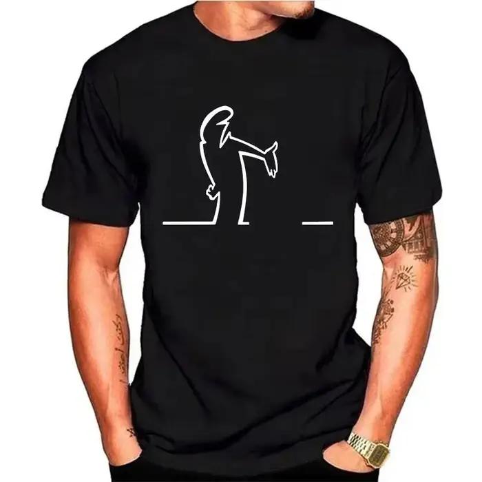 T-shirts d'été pour hommes femmes Balum La Linea t-shirt graphique drôle coton confortable Premium C