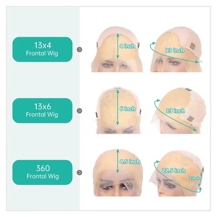 Perruque en cheveux humains de densité 300, 13x4 13x6, perruque frontale en dentelle HD, cheveux hum