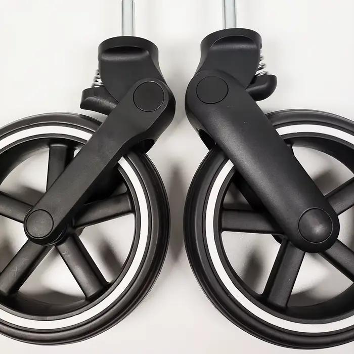 Roue avant de poussette pour Cybex Balios S Lux design cadre différent interchangeable accessoire remplacement direct pour parents occasions spéciales
