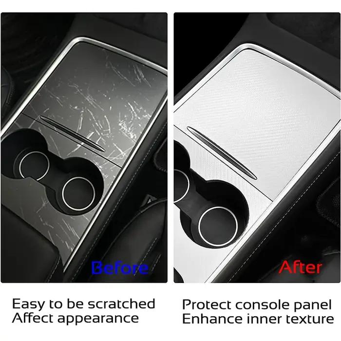 Pour Tesla Model 3 Highland Y Juniper 2021-2026, protection de la console centrale en PU, film autoc