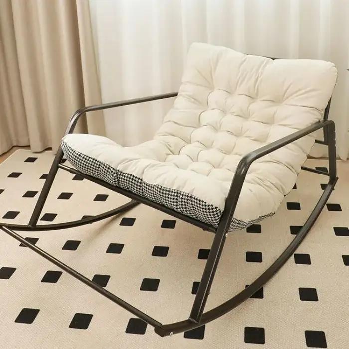 Chaise inclinable Double pour balcon, grandes chaises à bascule avec coussin, canapés de sol d'hiver