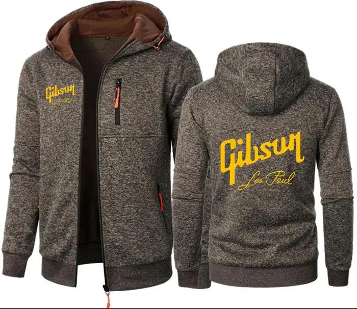 Gibson 1894 Rock-inspiration Jacquard à capuche polaire hommes sweat à capuche Gibson Paul Gibson gu