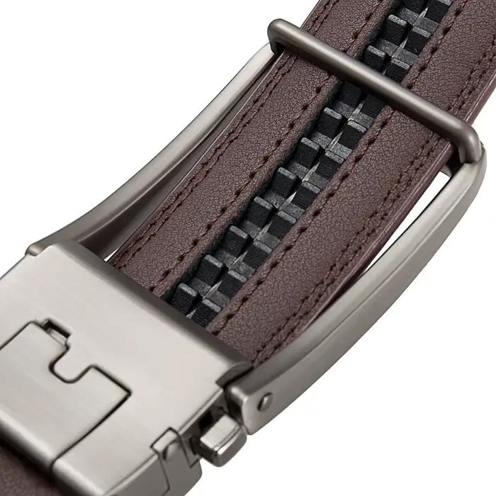 Ceintures pour hommes ceintures à fausse boucle ardillon styles populaires ceintures d'affaires en c