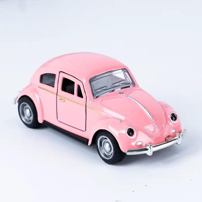 Classique 1: 36 tour alliage Double porte rétro coccinelle voitures modèle garçons et enfants jouets