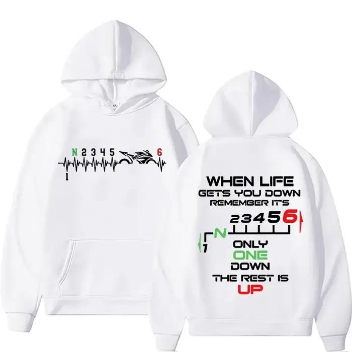 Nouveau sweat à capuche 1N23456 pour motards, motif battement de cœur, pour femmes et hommes, automn