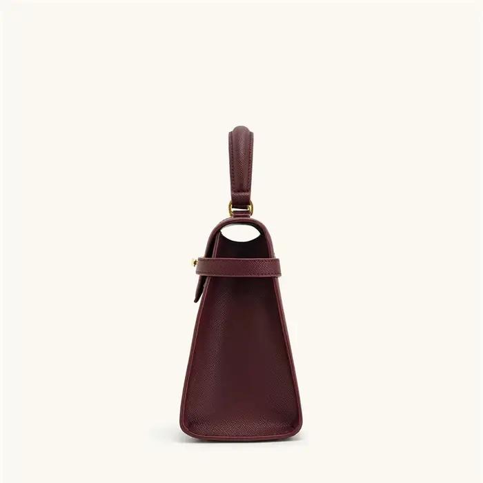 Sac à main femme JW PEI Elise, design tendance 2026, nouveau sac bordeaux, grand sac carré bandouliè