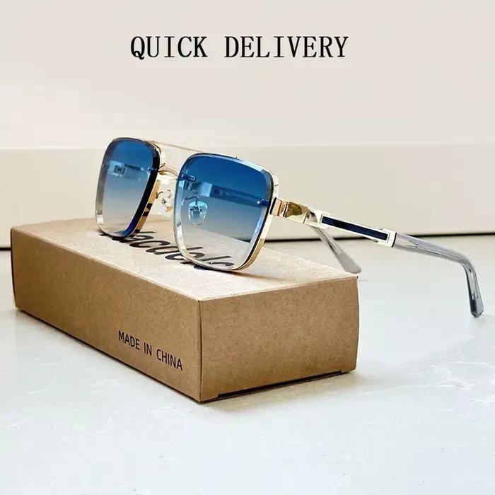 2025 Lunettes De Soleil carrées hommes luxe Vintage Lunettes De Soleil femmes à la mode rétro Lunett
