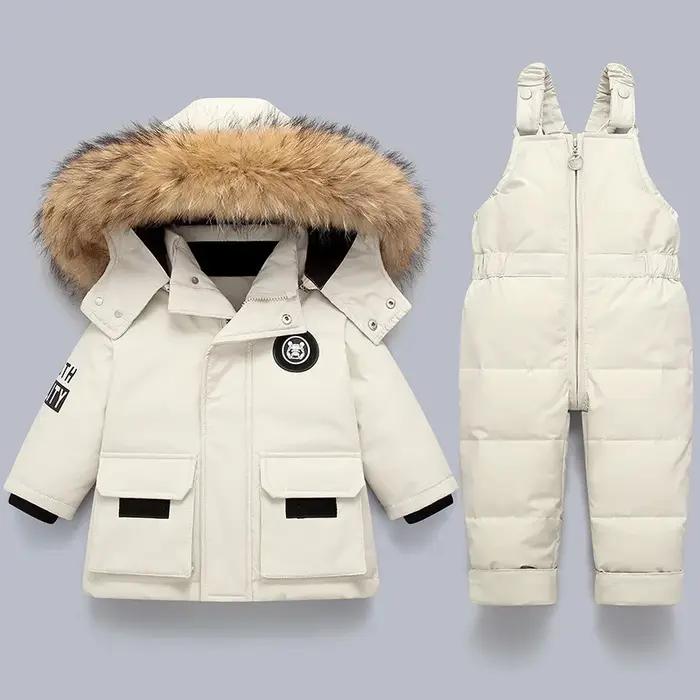 Parka d'hiver enfant combinaison ski fille bébé garçon doudoune ensemble neige activité hiver