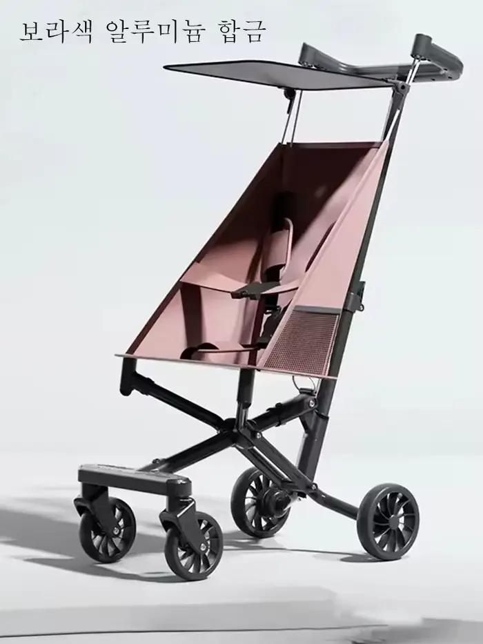 Poussette bébé pliable en un clic, légère, Portable, voiture pour bébé avec ceinture de sécurité, ch