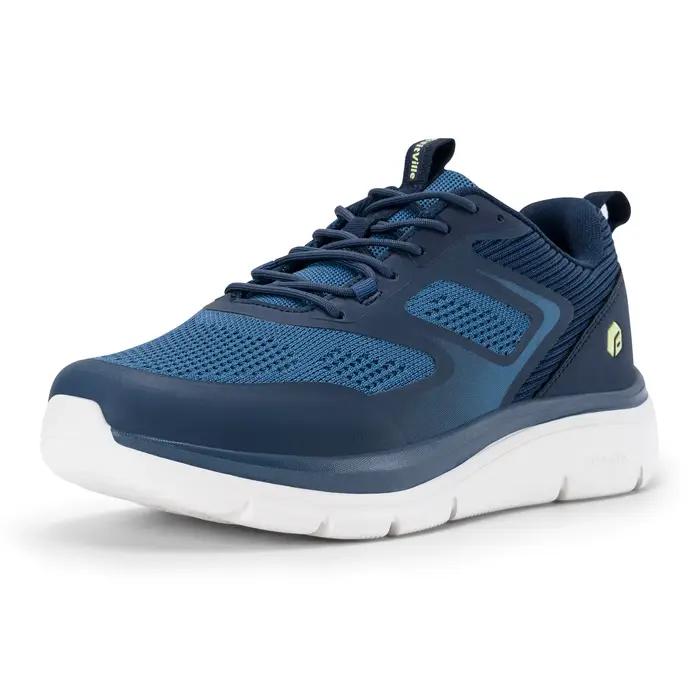FitVille chaussures de marche pour hommes bout large 2E léger antidérapant marche chaussure de Tenni