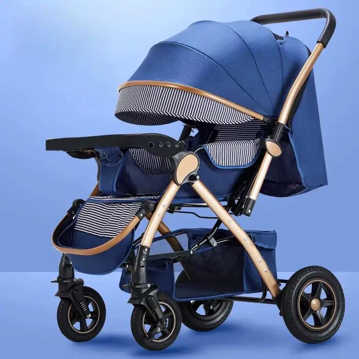 Poussettes à quatre roues High Landscape, Landau, Landau, Pliable, Lavable, Multifonctionnel, Baby Cheshire Age