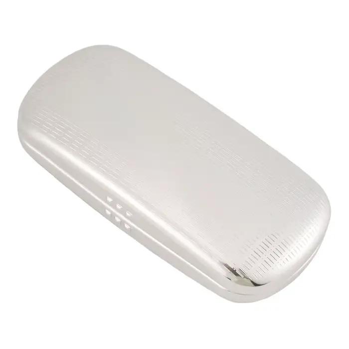 Étui à lunettes A95D, étui à lunettes à coque rigide en aluminium, boîte à lunettes rayée