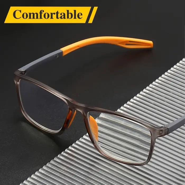 Lunettes de sport presbytie, 8 pièces, miroir antidérapant, conception de jambe, lunettes de lecture