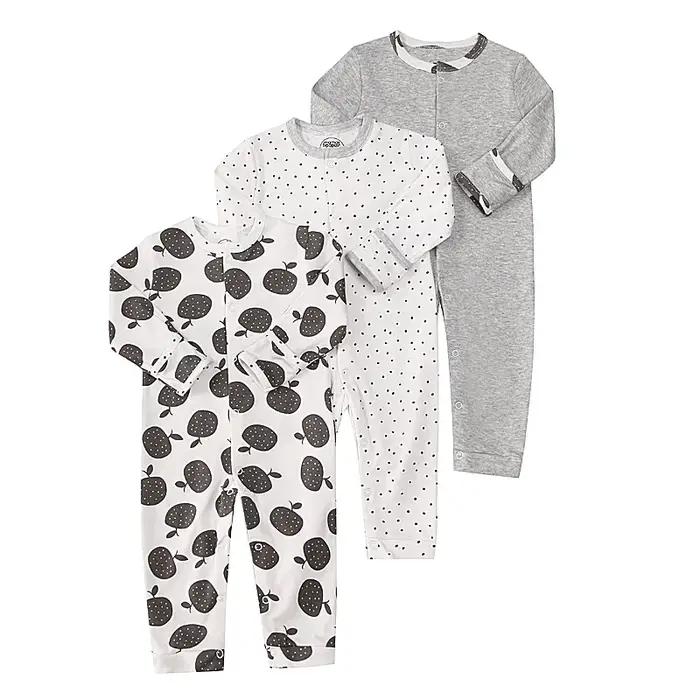IYEAL 100% coton nouveau-né barboteuses bébé garçon fille enfant en bas âge vêtements 3 pièces/lot i