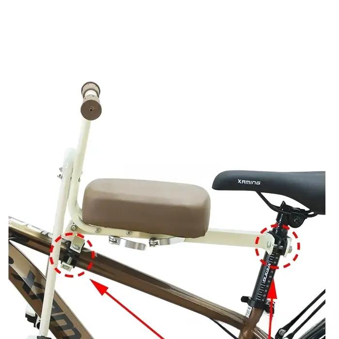 Siège de VTT pour enfants, vélo électrique de route pliable avant, matériau en acier à haute teneur en carbone, adapté aux âges de 4 à 8 ans