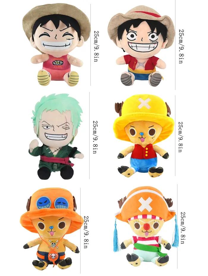 Jouets en peluche anime japonais Luffy Chopper Zoro personnages mignons cadeaux d'anniversaire Noël occasions spéciales enfants adolescents