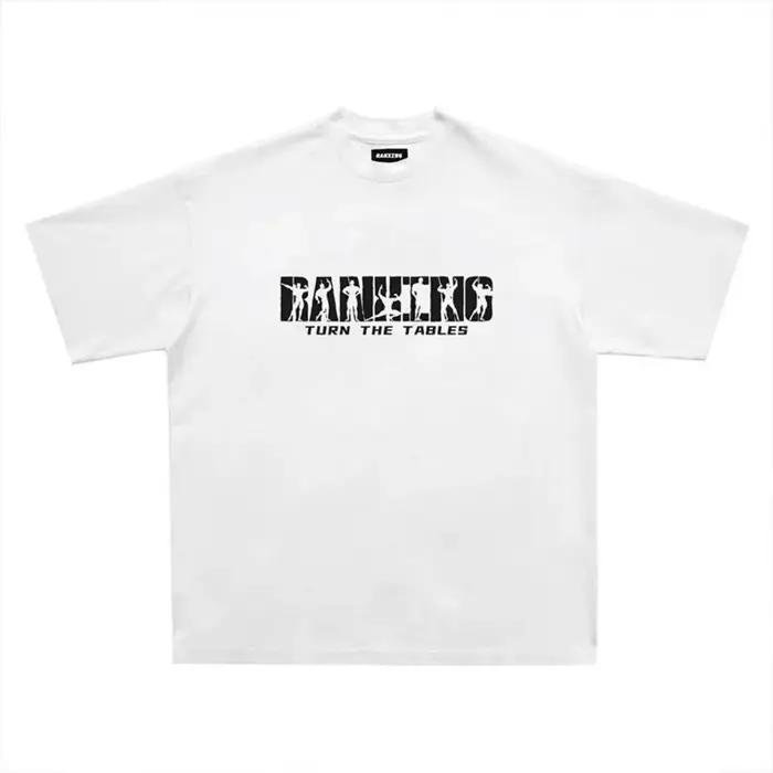 T-shirt col rond pour hommes, confortable et respirant, avec lettres imprimées, entraînement muscula