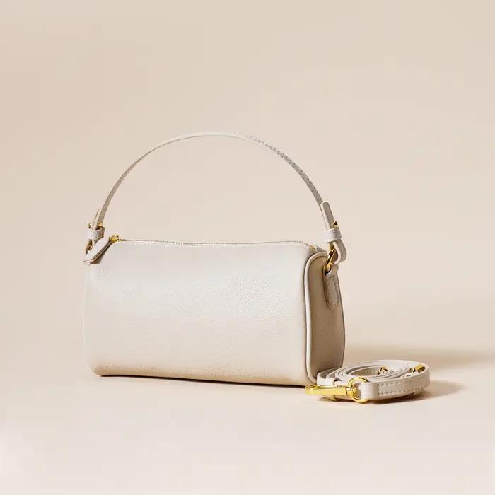 Sac à main en cuir véritable pour femmes, sac à bandoulière simple et élégant, première couche en pe