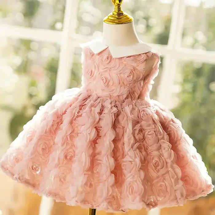 Robe de Soirée Anniversaire ICJAEHAO 2026 pour Enfants, Vêtements pour Filles, Robe de Demoiselle d'