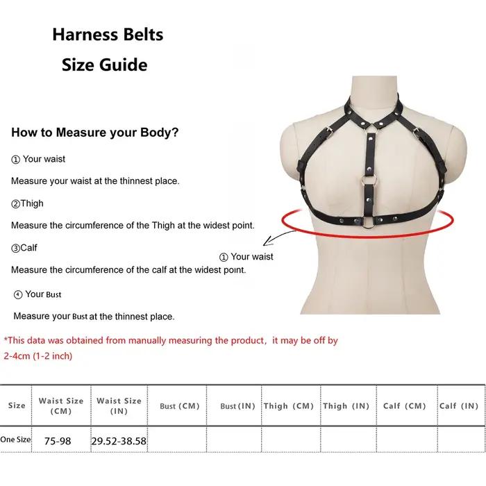 Ceinture de poitrine en cuir pour femmes, Style de rue, harnais de poitrine, bretelles, décoration P