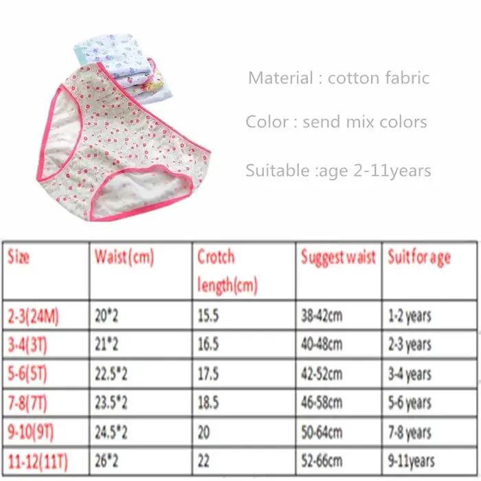 Sous-vêtements pour bébé, culottes pour enfants, slips pour filles de 2 à 12 ans, 12 pièces/lot