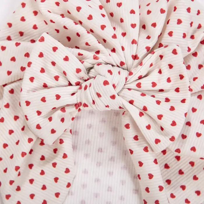 3 pièces/lot bébé garçons filles fleur imprimé bébé inde Turban chapeaux doux cheveux arcs Top noué
