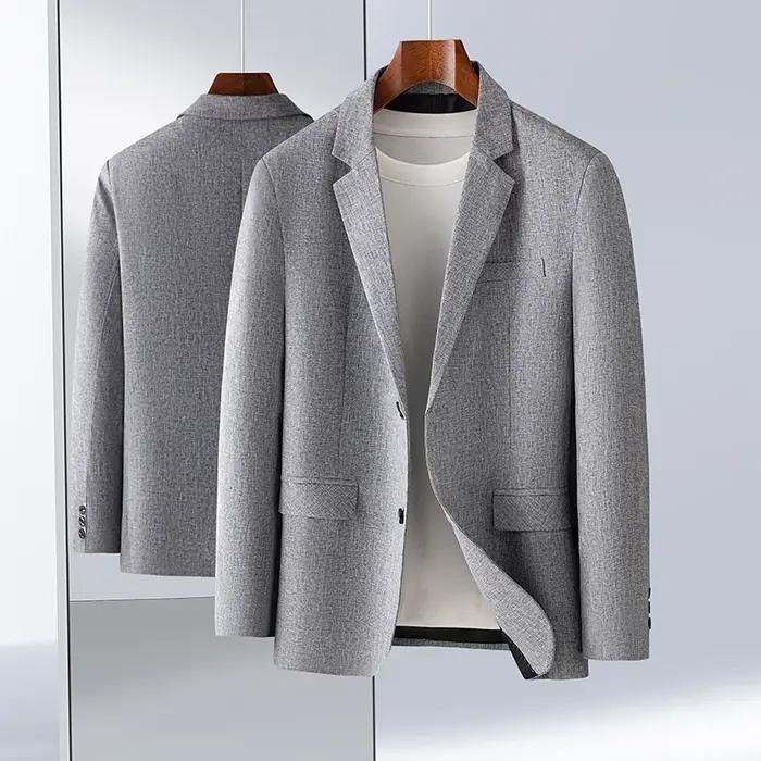 Blazer simple et élégant pour homme, modèle 2026, pour costume d'affaires, pour homme d'âge mûr, inf