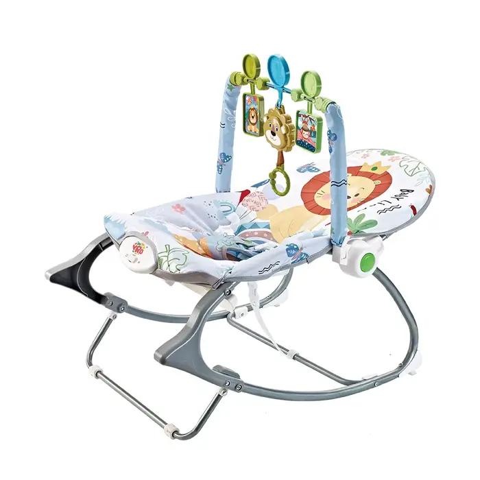 Chaise à bascule électrique pour bébé, berceau multifonctionnel, jouets avec vibration itude, lit no