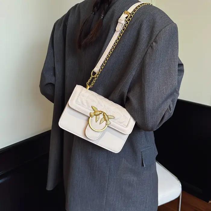 Nouveau Sac Messager Carré à Chaîne pour Femme, Style Coréen Haut de Gamme, Idéal pour les Trajets Q