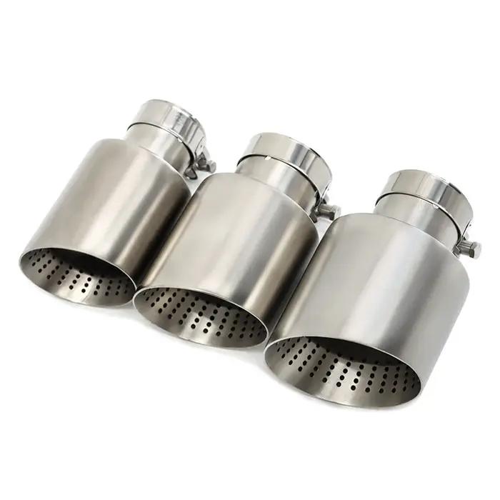 Embout de silencieux de voiture en acier inoxydable mat, 1 pièce, pointe d'échappement pour système
