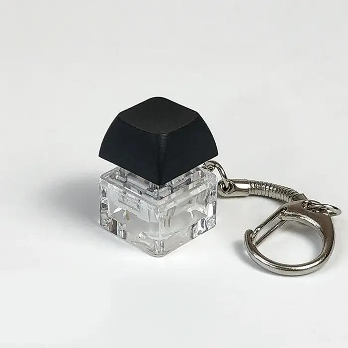 Porte-clés interrupteur à clé, testeur d'arbre, clavier mécanique, bouton Fidget, jouets pour doigts