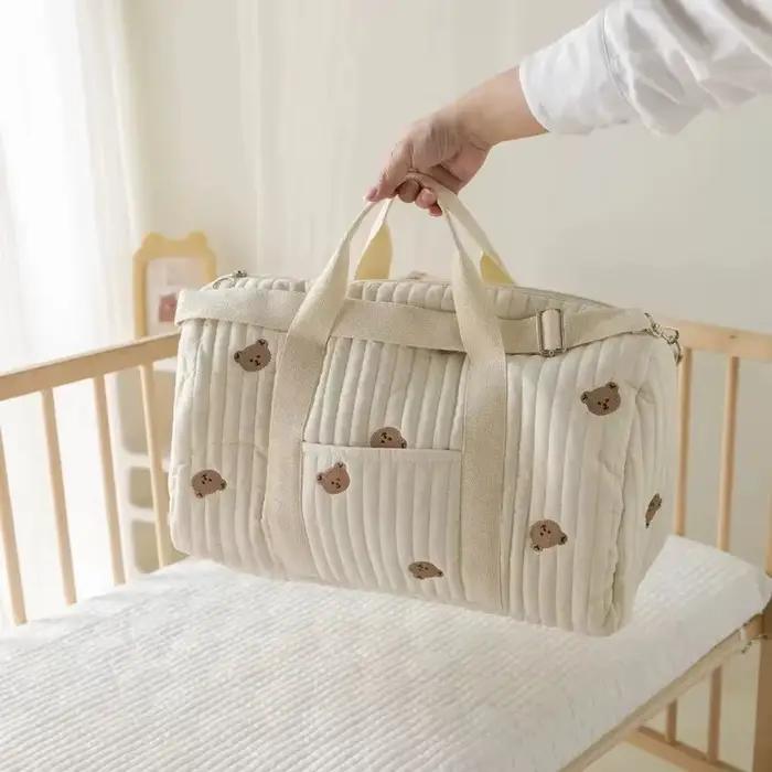 Sac maman grande capacité – Sac à couches multifonctionnel et fourre-tout de voyage pour femmes