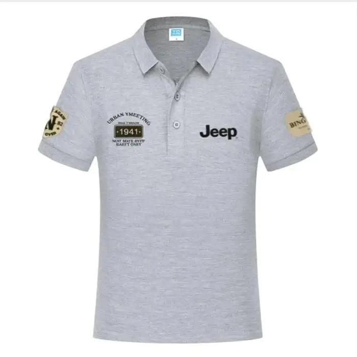 Nouveau t-shirt et polo en coton de haute qualité Jeep 2026, chemise décontractée à manches courtes