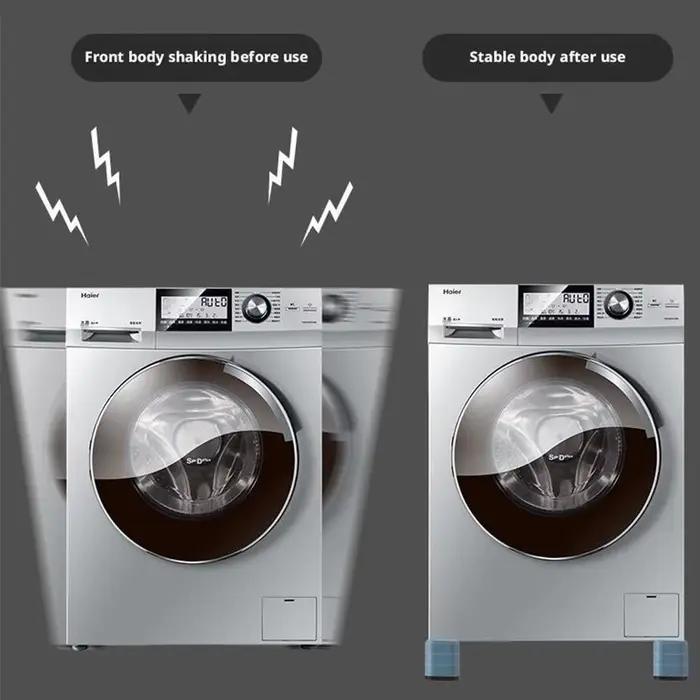Paquet de 4 rehausseurs de meubles, coussinets antidérapants pour Machine à laver rehausseurs de lit