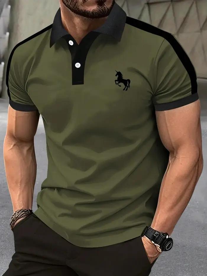 La nouvelle chemise POLO à manches courtes pour hommes pour l'été 2025, décontractée, à la mode, dou