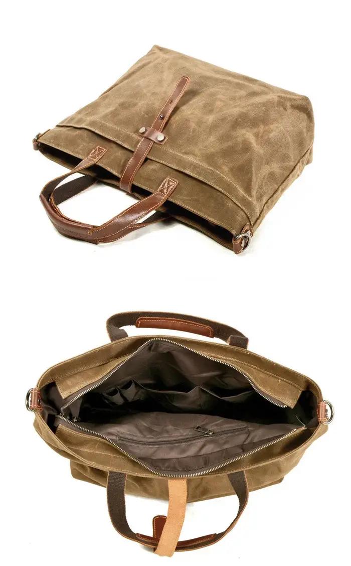 Sac à bandoulière en toile pour hommes et femmes, sac à main simple, horizontal, monochromatique, ré