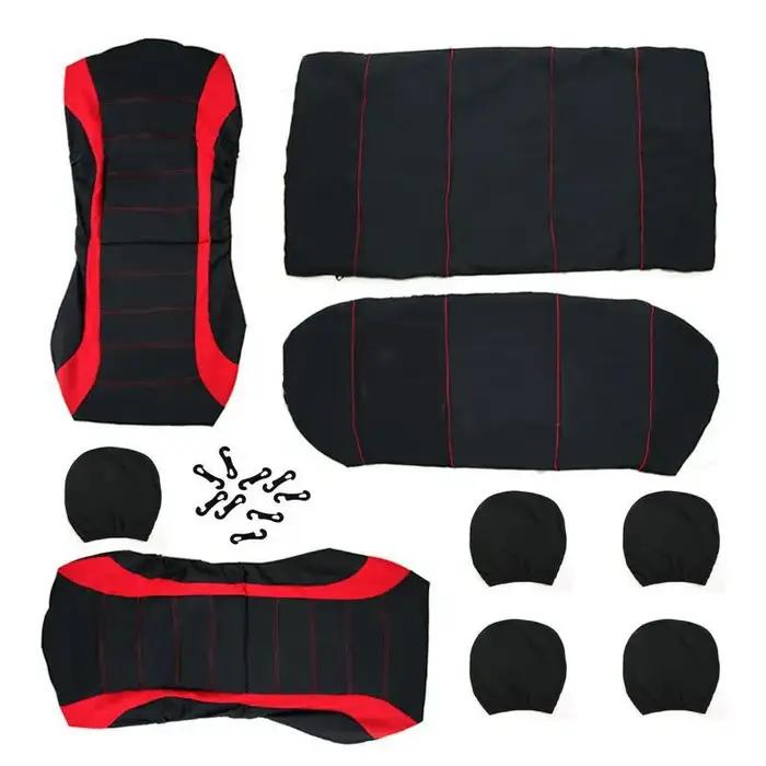 Housses de siège de voiture en tissu, 2/5 sièges, pour Peugeot 508 207 307 407 3008 206 2008 208 sw