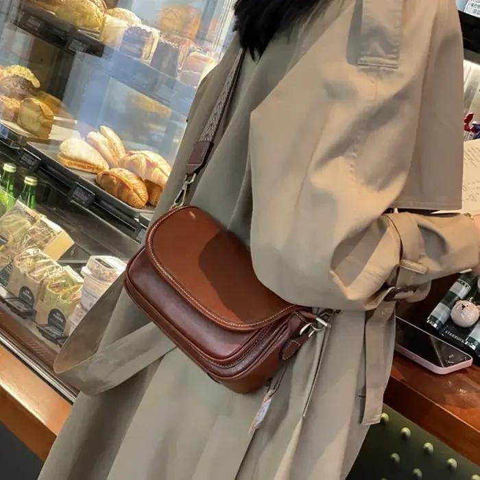 Sac à main en cuir de vache naturel pour femmes, sacs à bandoulière de bonne qualité pour les déplac