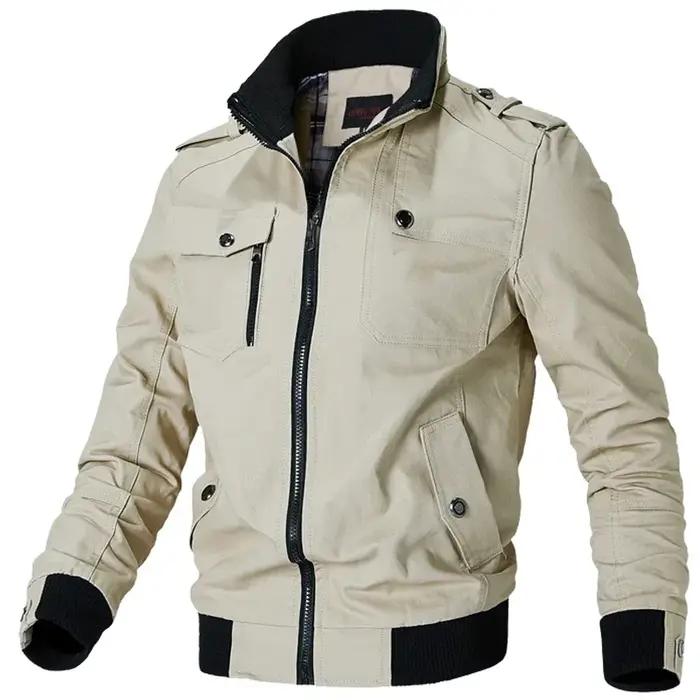 Vestes cargo pour hommes nouvelle mode bombardier vêtements pour hommes simple style britannique cha