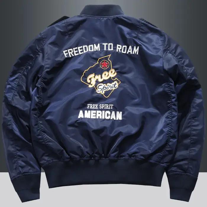 Hommes printemps tactique armée MA-1 vol Bomber veste mâle Baseball collège pilote Air Force automne