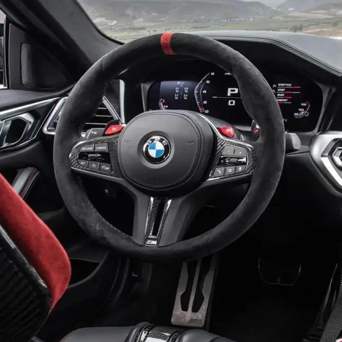 Housse de volant de voiture antidérapante cousue à la main, pour BMW M Sport G30 G02 X5 F40 F41 g82