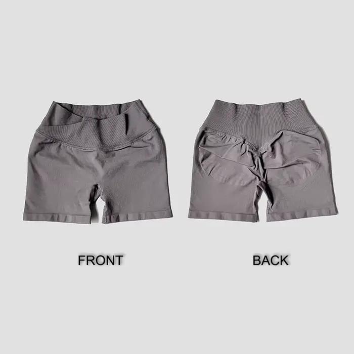 Shorts d'entraînement taille haute d'été sans couture, sexy, à taille croisée, pour la course et le