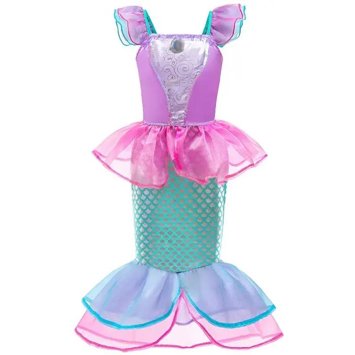 Robe de princesse Elsa et Anna pour filles, robe de carnaval pour enfants, déguisement de fleurs de
