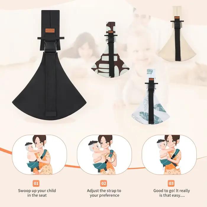 Porte-bébé, écharpe pour bébé, porte-bébé pour tout-petits, porte-siège de hanche réglable et antidé