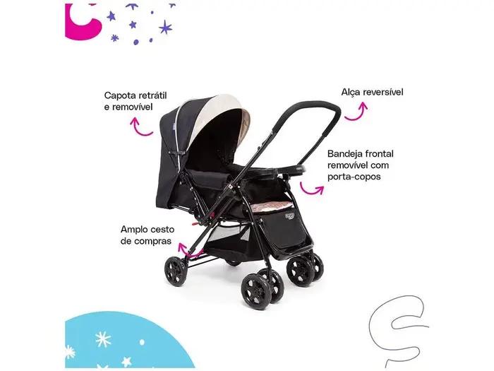 Poussette Confortable pour Bébé de 0 à 15kg