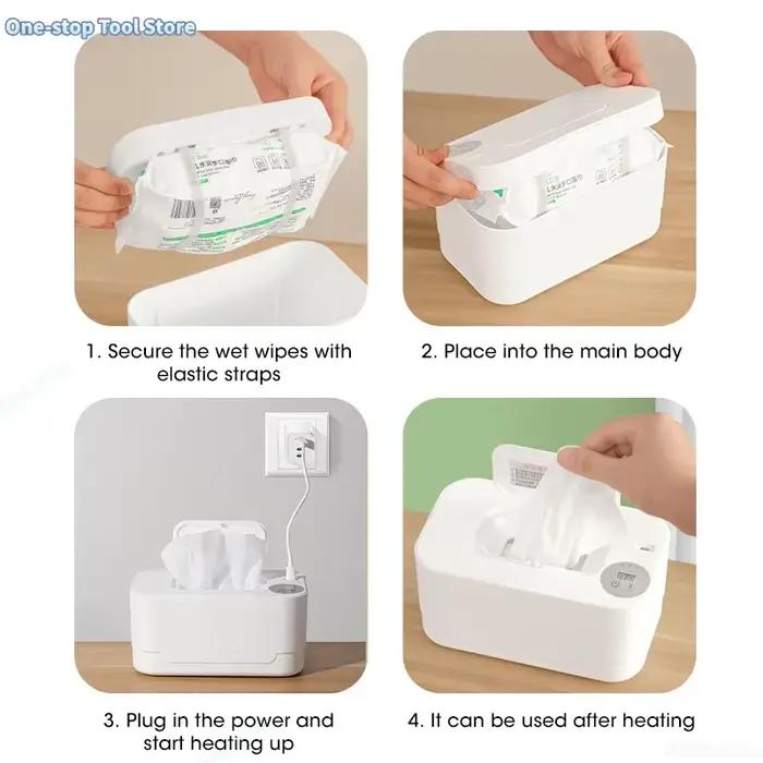 Chauffe-lingettes humides pour bébé, Machine chauffante, lingettes chauffantes, serviette en coton U