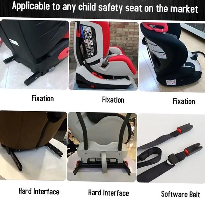 Kit de fixation pour siège auto enfant avec connecteur ISOFIX pour ceinture ISOFIX