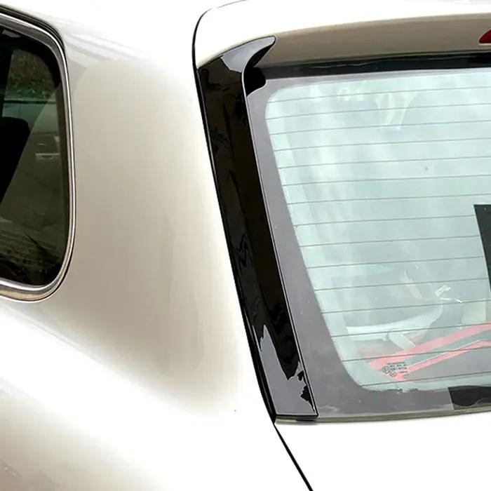 Pour Volkswagen VW Touareg noir brillant voiture fenêtre arrière becquet latéral ABS becquets sépara