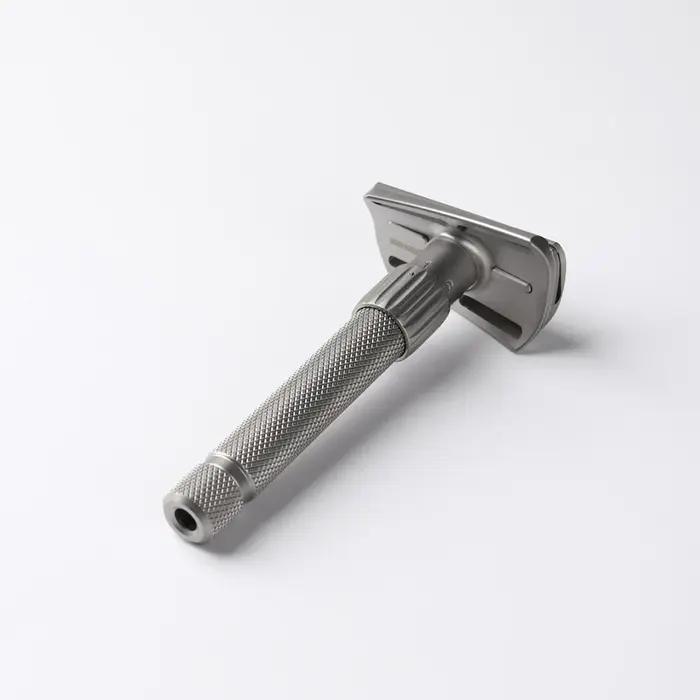 Rasoir de sécurité réglable incliné en acier inoxydable Torqx version mate Yaqi